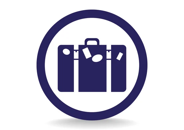 Bolsa de turismo icono web — Vector de stock