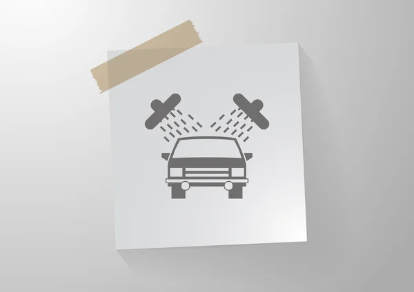 Lavage de voiture, icône web . — Image vectorielle