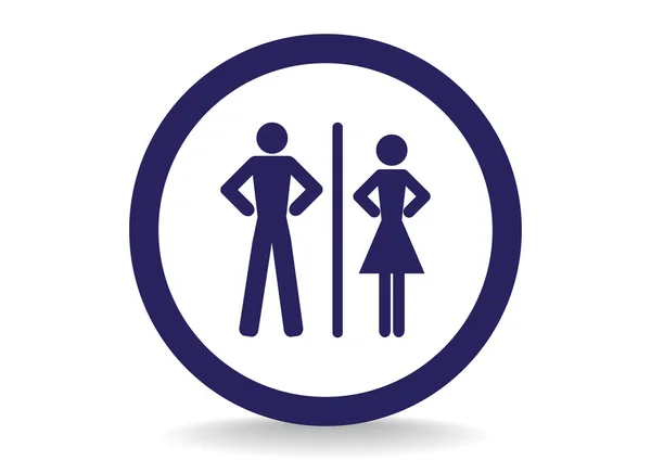 Pictogram man en vrouw — Stockvector