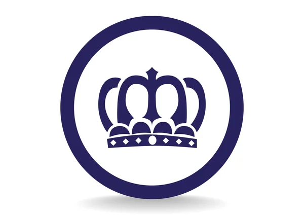 Corona signo VIP icono web — Vector de stock