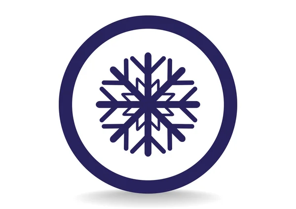 Copo de nieve icono web — Archivo Imágenes Vectoriales