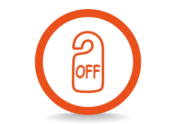 Sign off, Web icon. — Stock Vector