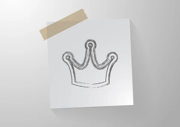 Crown Vip tecken web icon — Stock vektor