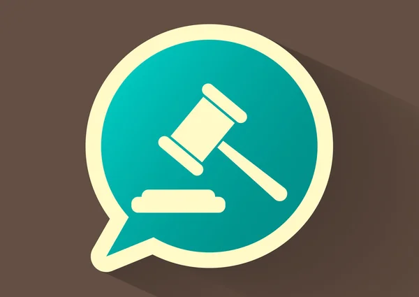 Law web icon — Stock Vector