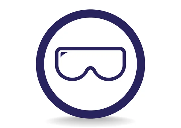 Scuba mask web icon — Stock Vector