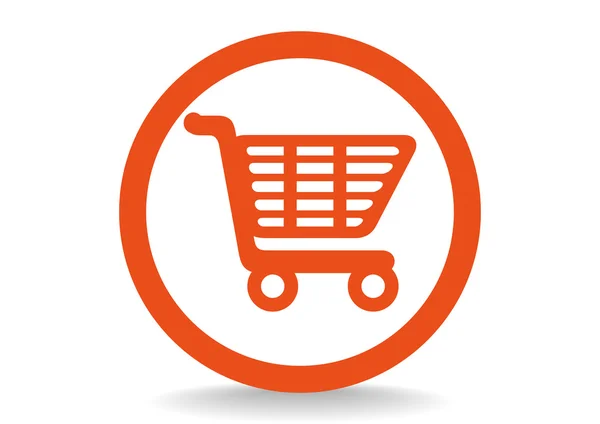 Carro de compras icono web — Vector de stock