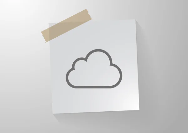 Cloud web icon — Stock Vector