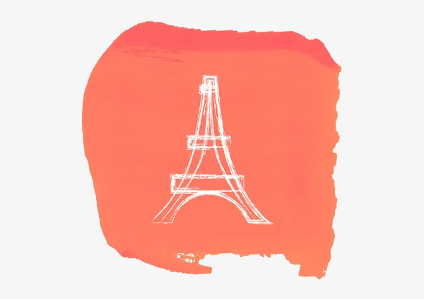 Ikona webové Eiffelova věž — Stockový vektor