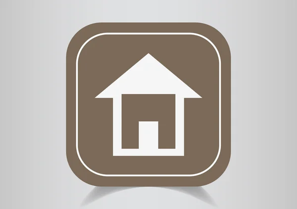 Huis web pictogram. — Stockvector