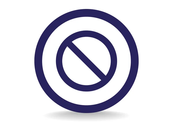 Znak zakazu www ikona — Wektor stockowy