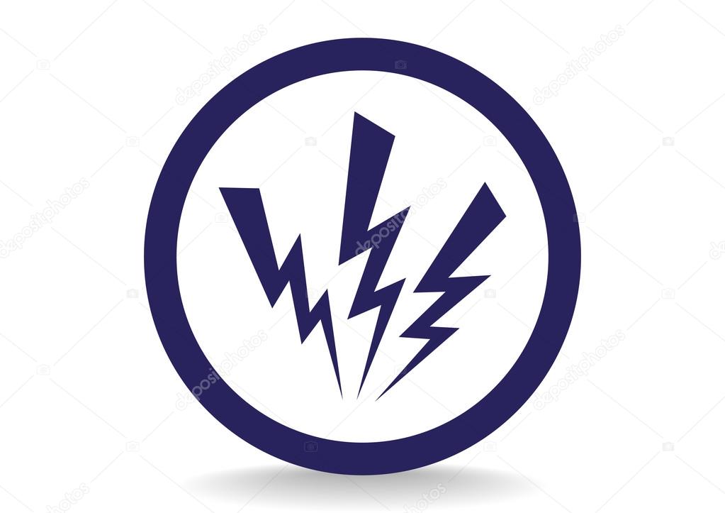 High voltage web icon