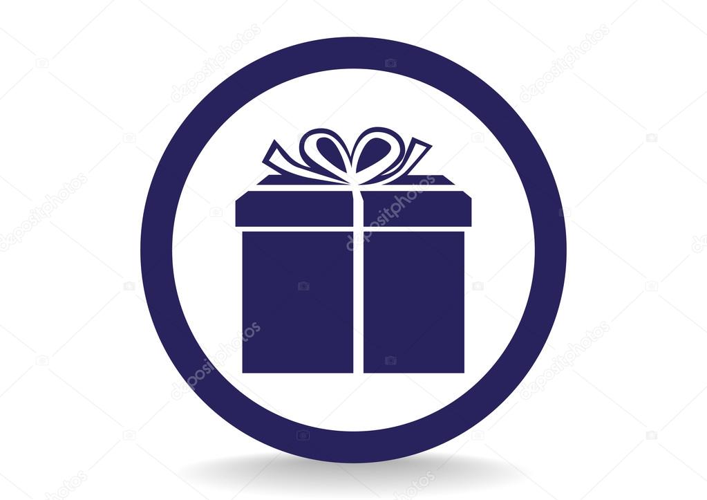 Gift totally free web icon