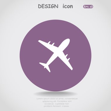 uçak web simgesi