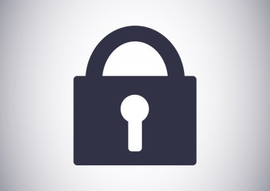 Bir kilit simgesinin illüstrasyonu