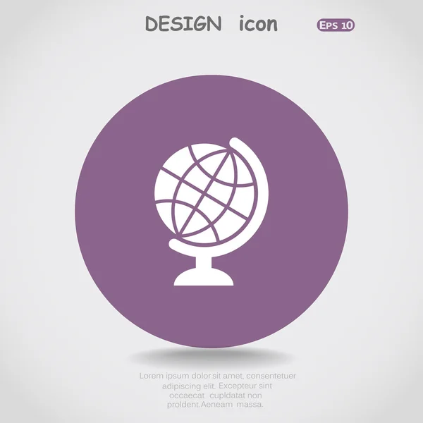 Globe web icon — Stock Vector