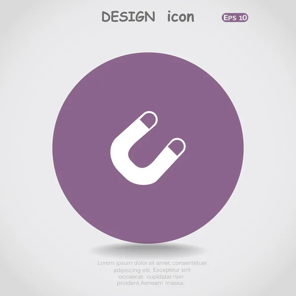 Icono web del imán — Vector de stock