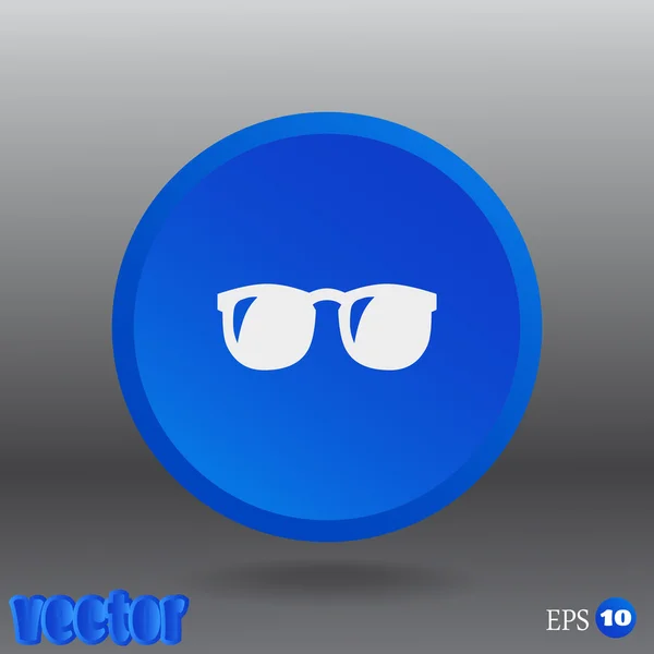 Icono web gafas — Vector de stock