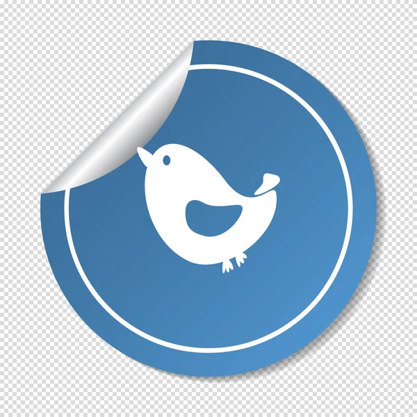 Web bird icon. — Stock Vector