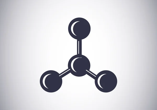 Moleculaire samengestelde web pictogram — Stockvector