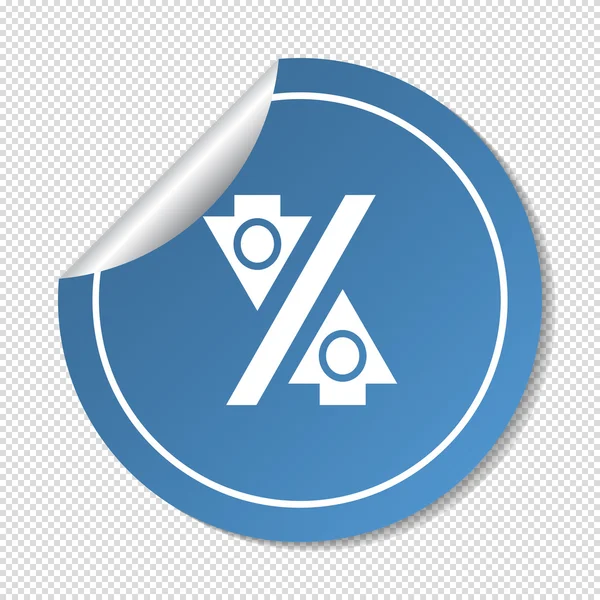 Percentage web icon — Stock Vector