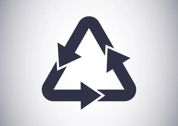 Signer le traitement des déchets, icône web . — Image vectorielle