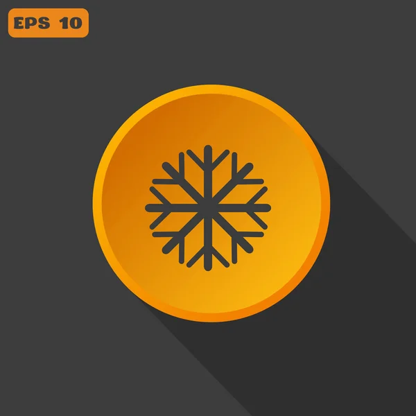 Snowflake web icon — Stock Vector