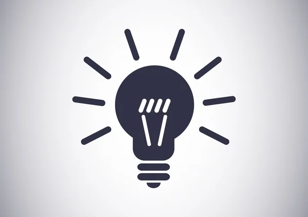 Icono web ideas signo de luz — Vector de stock