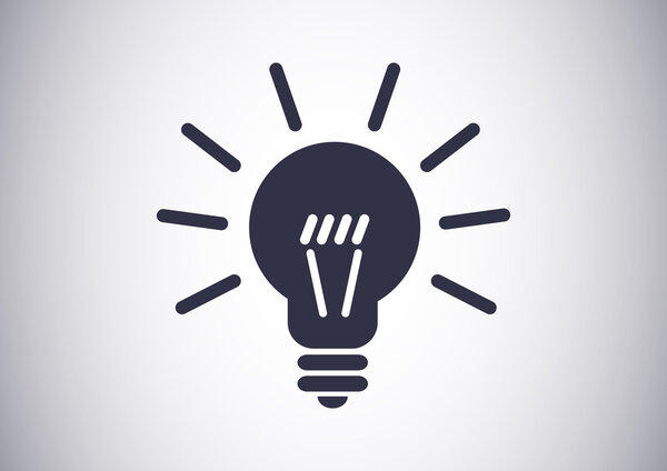 Light sign ideas web icon