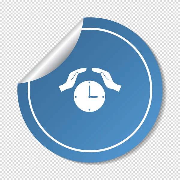 Reloj icono web — Vector de stock