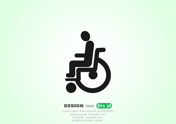 Disabled, Web icon. — Stock Vector