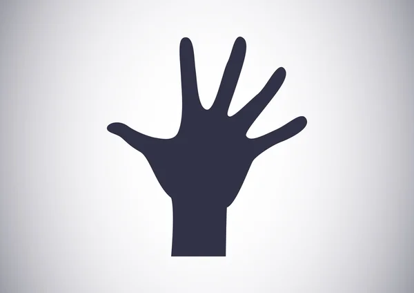 Pictogram van een hand web. — Stockvector