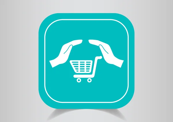 Shopping cart icon — Stock Vector