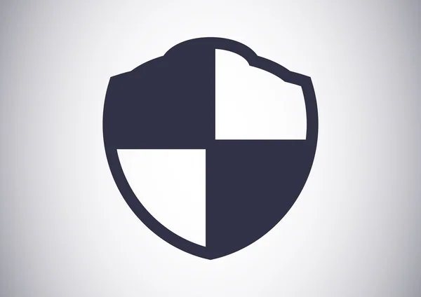 Escudo signo de protección icono web — Vector de stock