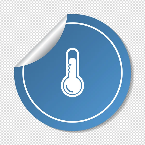 Temperatur Web-Ikone — Stockvektor
