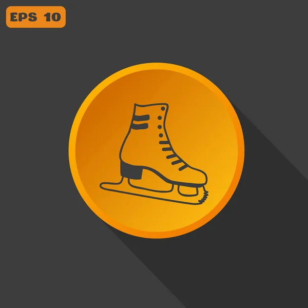 Patines icono web — Vector de stock