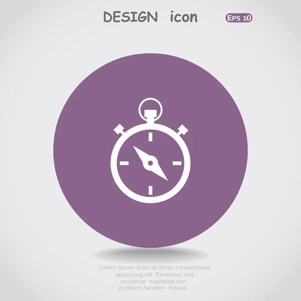 Cronómetro icono web — Vector de stock