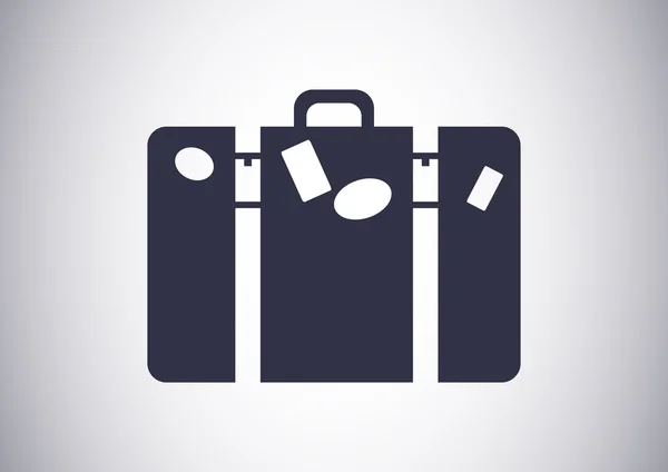 Bolsa de turismo icono web — Vector de stock