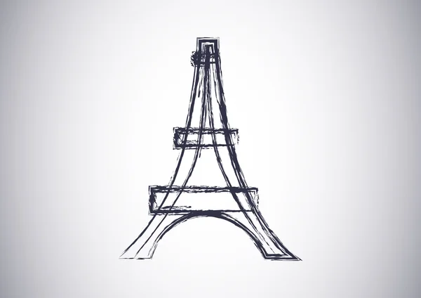 Eiffel toren web pictogram — Stockvector