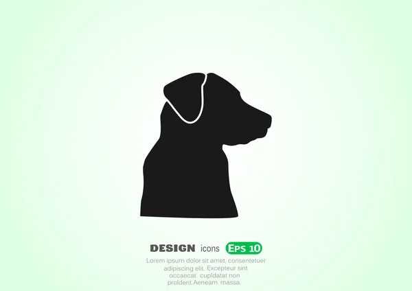 Dog, web icon. — Stock Vector