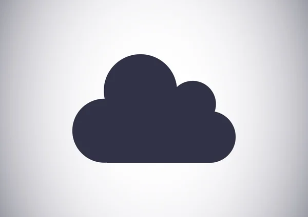 Ikon web awan - Stok Vektor