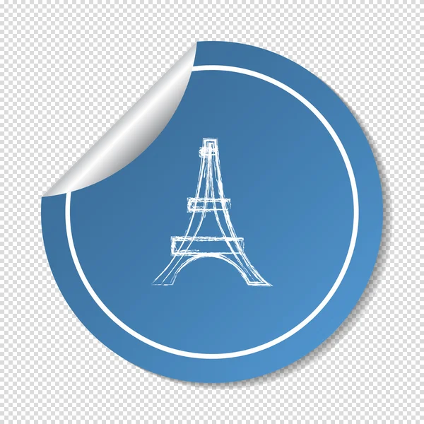 에펠 탑 웹 아이콘 — 스톡 벡터