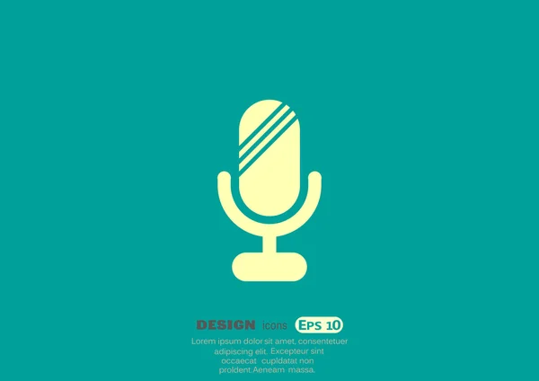 Microphone web icon — Stock Vector