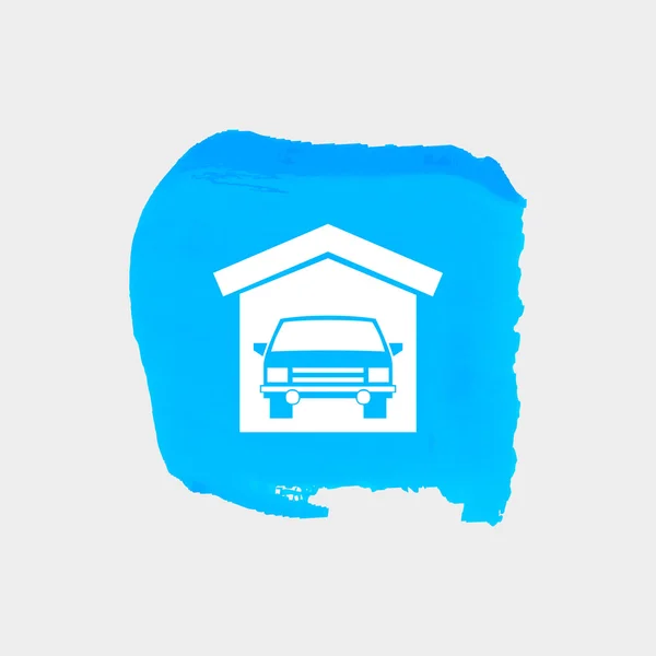 Carro garagem, ícone da web . —  Vetores de Stock