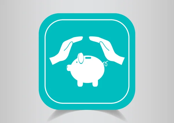 Piggybank web icon — Stock Vector