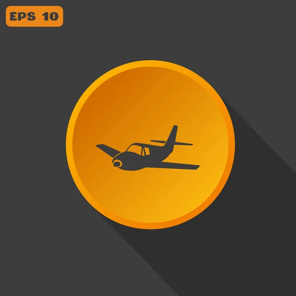 Icono web aeronave — Vector de stock