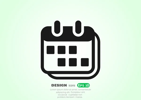 Calendar web icon — Stock Vector