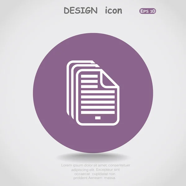 File web icon — Vector de stoc