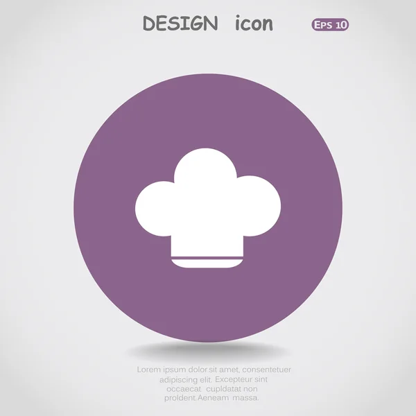 Chef headdress web icon — Stock Vector