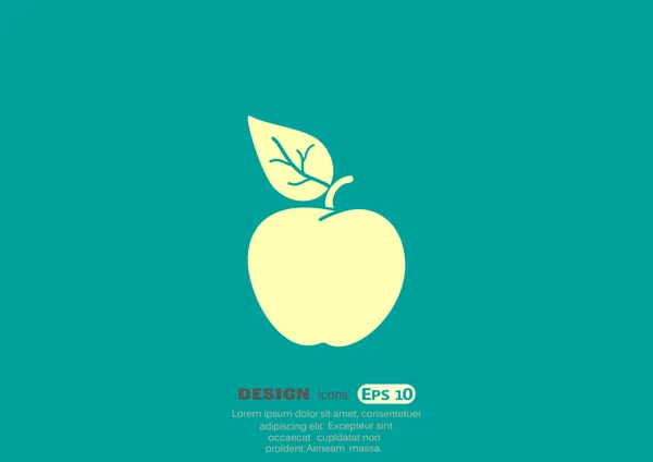 Jablko, web ikony. — Stockový vektor