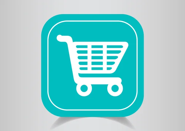 Shopping cart web icon — Stock Vector